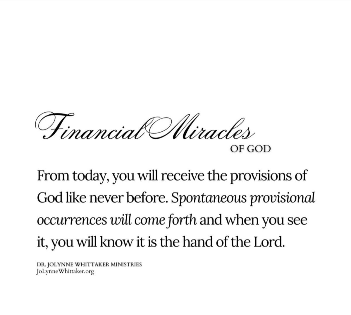 DrJoLynneW's tweet photo. Philippians 4:19 - And my God will liberally supply (fill until full) your every need according to His riches in glory in Christ Jesus. 

#PropheticWord
#SeasonOfIncrease 
#SuddenMiracles

𝒟𝓇. 𝒥𝑜𝐿𝓎𝓃𝓃𝑒 𝒲𝒽𝒾𝓉𝓉𝒶𝓀𝑒𝓇
𝘑𝘰𝘓𝘺𝘯𝘯𝘦𝘞𝘩𝘪𝘵𝘵𝘢𝘬𝘦𝘳.𝘰𝘳𝘨 https://t.co/QohfYjAi1T