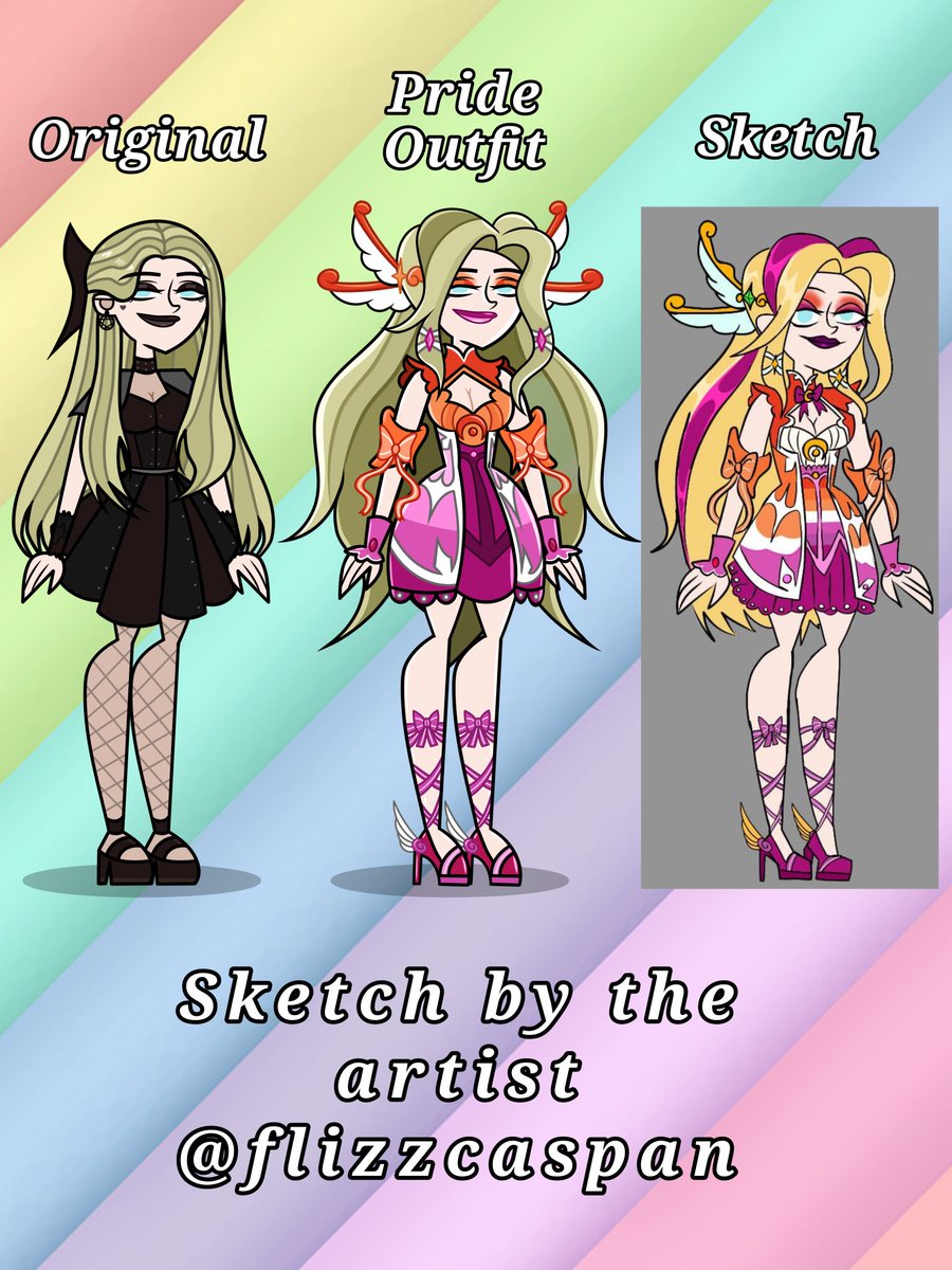 MithicalCartoon's tweet photo. Happy Pride Month! 🏳️‍🌈🩷
Here's my OC Aurora serving up some lesbian realness.💅🏻✨️

#mitwt #dctwt #tdtwt #mithicalisland https://t.co/KLbwEyZ6Jr