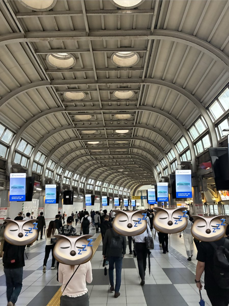 fleur_211's tweet photo. こんな天候でもそれなりに人がいる、品川駅の社畜ロード。もっとガラガラかと思ってた、、、 https://t.co/AHdkdLz8D7
