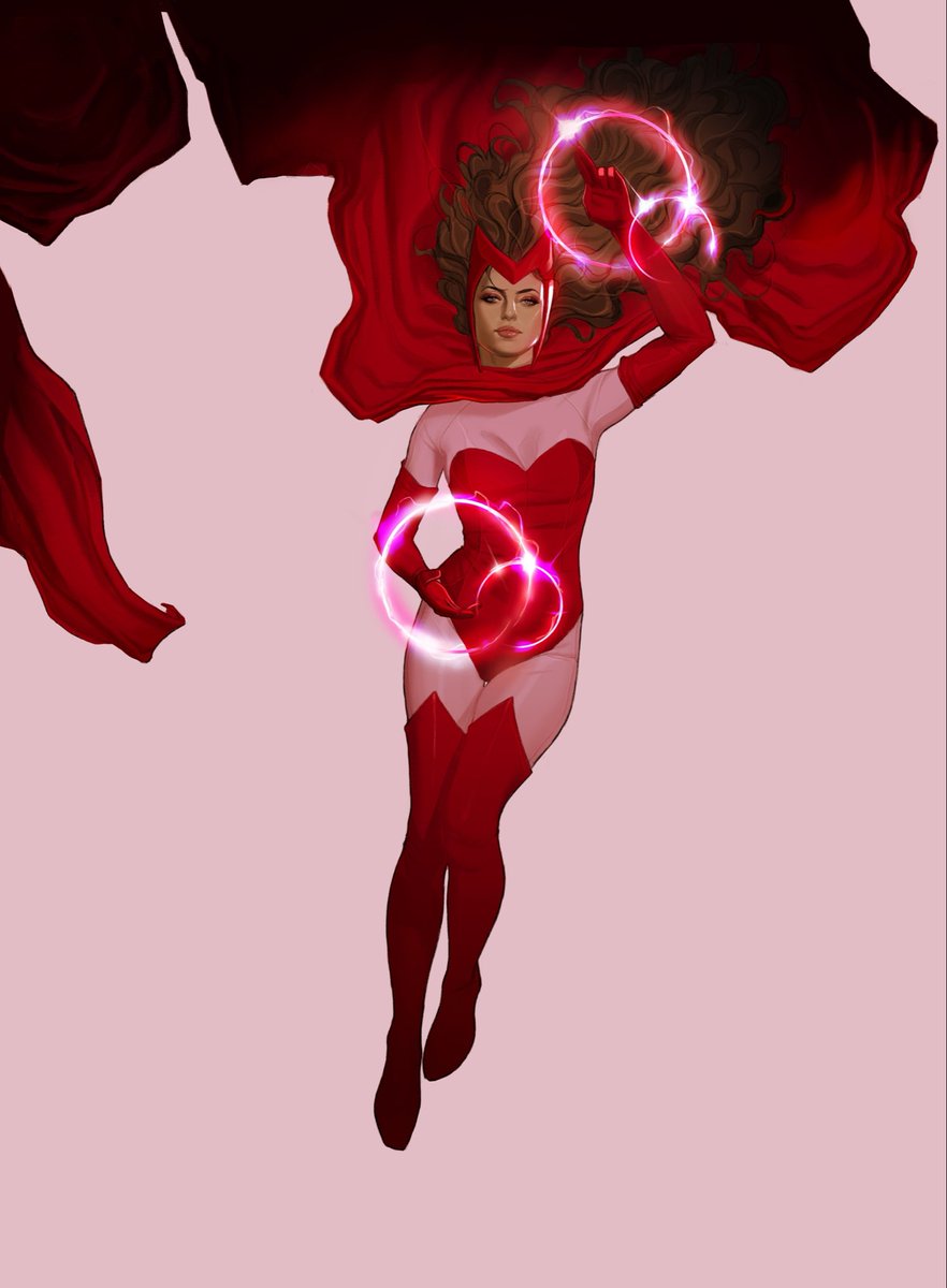 JSwayArt's tweet photo. My Scarlet Witch illustration for the newest Magic the Gathering : Marvel’s Super Heroes cards has been revealed 💗…. https://t.co/s1ufPH8x0d