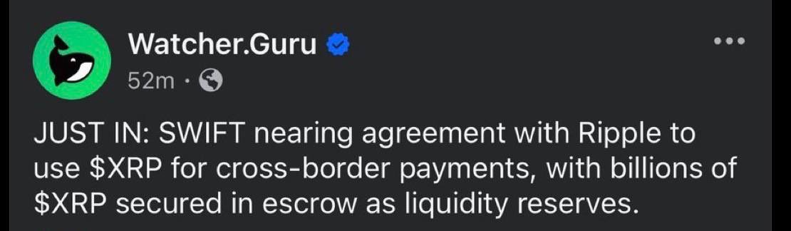 RippleXrpie's tweet photo. 🚨SWIFT SWITCHING TO #XRP!??

THE WORLD’S LEADERS ARE MAKING IT CLEAR — THE XRP SHIFT IS GAINING MOMENTUM, AND THE BANKING LANDSCAPE IS EVOLVING FAST! 🚀

EVEN GOOGLE HAS NOW INTEGRATED BANX MEDIA, A DECENTRALIZED MEDIA NETWORK POWERED BY $BXE ON THE XRP LEDGER. ⚡

THIS IS MASSIVE!

$BXE HAS A TOTAL SUPPLY OF ONLY 490 MILLION TOKENS. 🔥

BXE Token trade link on MEXC: https://t.co/FIn0e7KV19