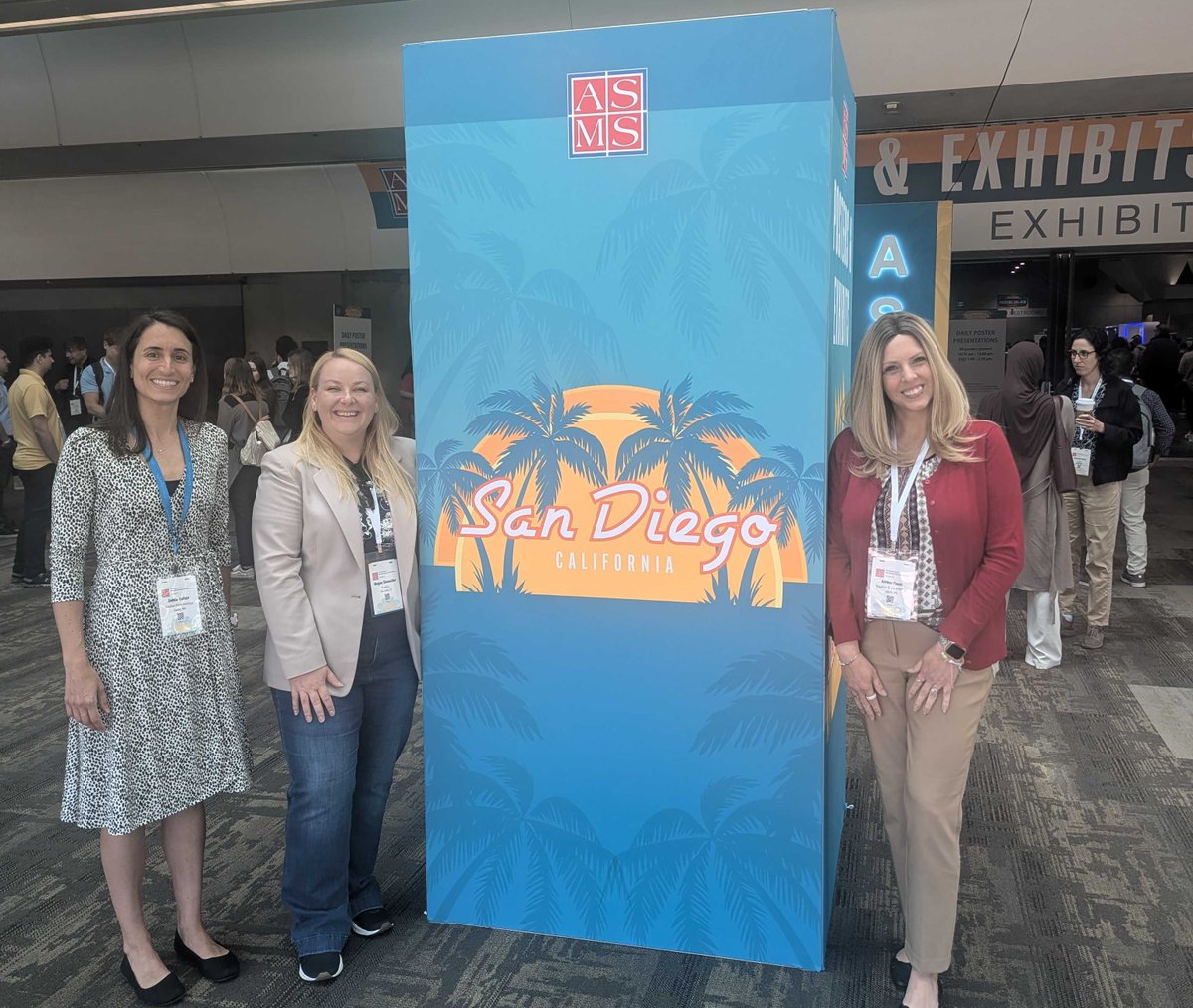NautilusBio's tweet photo. If you're at #ASMS and want to learn more about single-molecule proteomics enabled by Iterative Mapping on the Nautilus Voyager™ Platform, be sure to chat with Jamie Rose Kuhar, Megan Showalter, and Amber (Kessinger) Faust all of whom are pictured here and will be available throughout the conference.

In addition, Andreas Huhmer will be giving a poster presentation this Thursday (Poster #644). He'll share data covering the "High Accuracy Single-Molecule Quantification of Tau Proteoforms across Isoforms and Phosphorylation Sites."

Proteoform analysis will be a critical part of the future of biology. Drop by Andreas' poster to learn more and to discover why the Nautilus Voyager Platform is uniquely suited to advancing this proteoform-powered future.

#ASMS2026 #Proteomics #Proteoforms