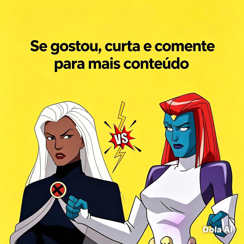 juniorRCT0's tweet photo. ⚡ Tempestade VS Mistica: O Confronto Definitivo! ⚡

#XMen   #TempestadeVsMistica   #MarvelBr   #DesenhosAnimados   #QuemVence https://t.co/YdaU09PHBj