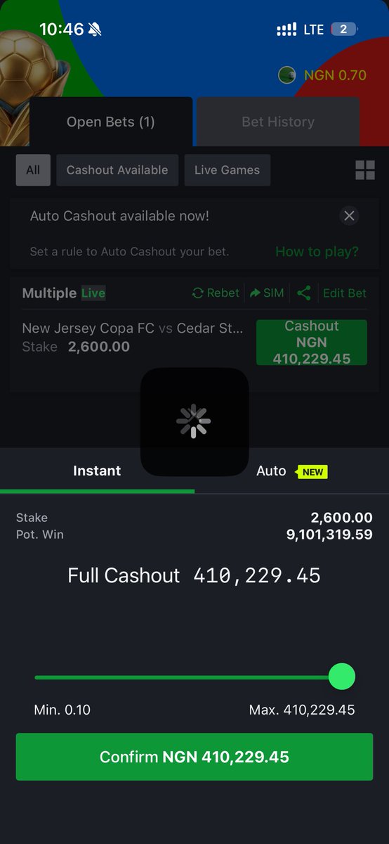 fineboykamal's tweet photo. 400k win taken anyways. 

A win is a win innit? But could’ve been more💔

Thank you @39billion https://t.co/617OVG3AKa