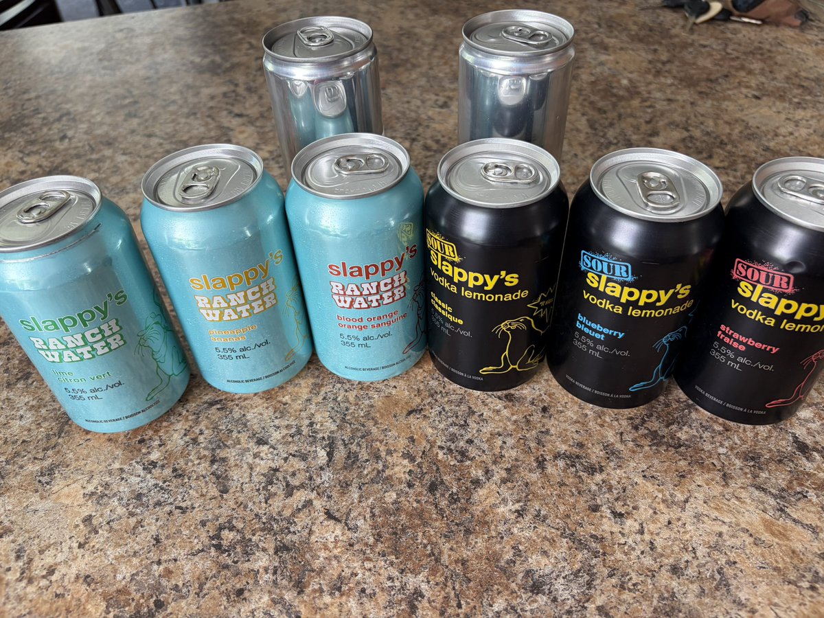 MarciaOnTheGo's tweet photo. Just got this in the mail:) I going to be a new taste tester for Slappys vodka soda drinks!! I have to report on all of these flavours, and 2 flavours I am not allowed to name as they aren’t out yet! Ira going to be a nice week of taste testing !! https://t.co/ODeWJ1HU2e