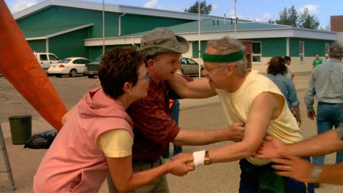 CornerGas's tweet photo. That took a lot of courage, Oscar. 😂

#CornerGas 
#FunRun #MustWatchTV https://t.co/yhsDh2NnDL