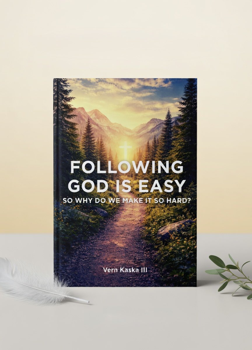 SpiritMediaUS's tweet photo. This book is officially live. 

Following God Is Easy: So Why Do We Make It So Hard? by Vern Kaska III is out now. You pray but hear nothing. God feels distant. Yet you keep trying. This book explores why faith feels so complicated. 

Get your copy today : https://t.co/dlmvqTmMkC https://t.co/cK9jNae01x