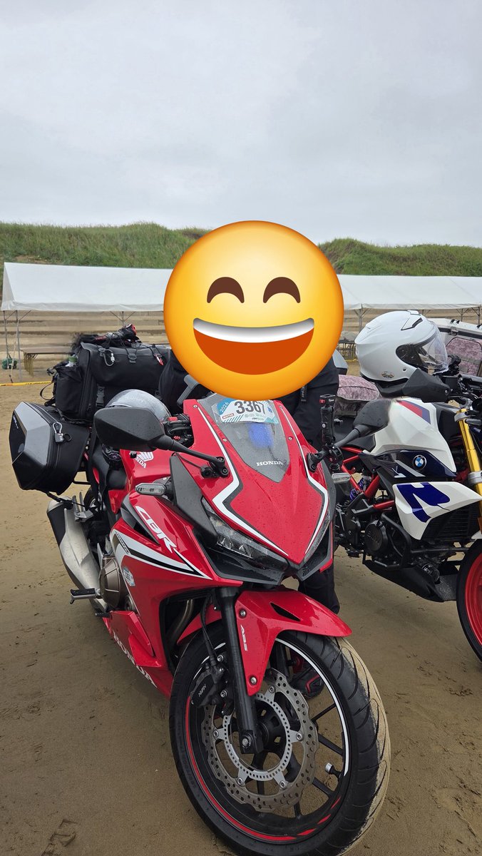 nabe__maru__'s tweet photo. あいにくの天気のため早めのゴールにしました
次回は狼煙アタックを目指したい
#記録用
#SSTR
#CBR400R
#バイク好きとつながりたい https://t.co/ahgYLD8zwq
