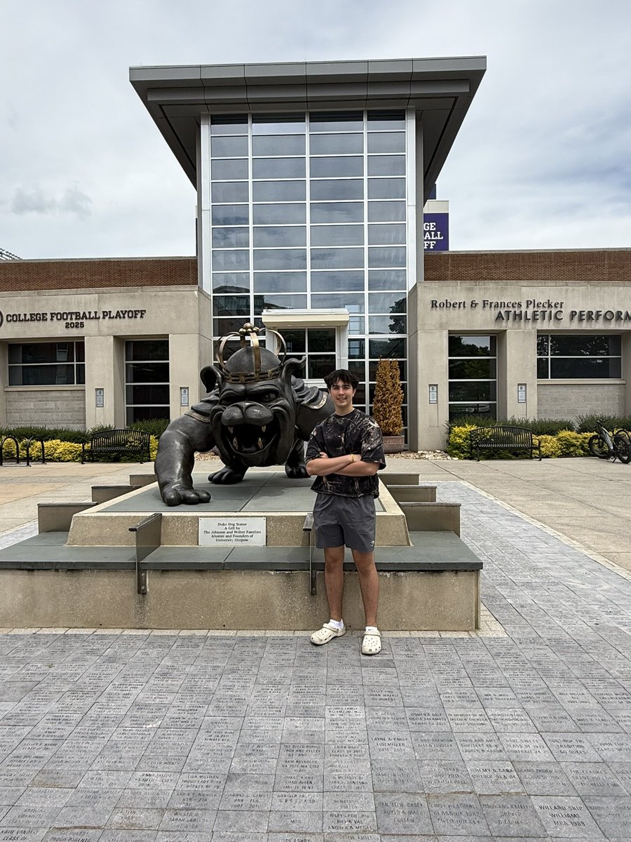 AJRode2027's tweet photo. Had a great time at @JMUFootball specialist camp last night. Enjoyed working with all the coaches and players and seeing the campus. Thank you @Coach_R_Wenger and @CoachShackford_ for inviting me out! https://t.co/eWmuHvSL7A