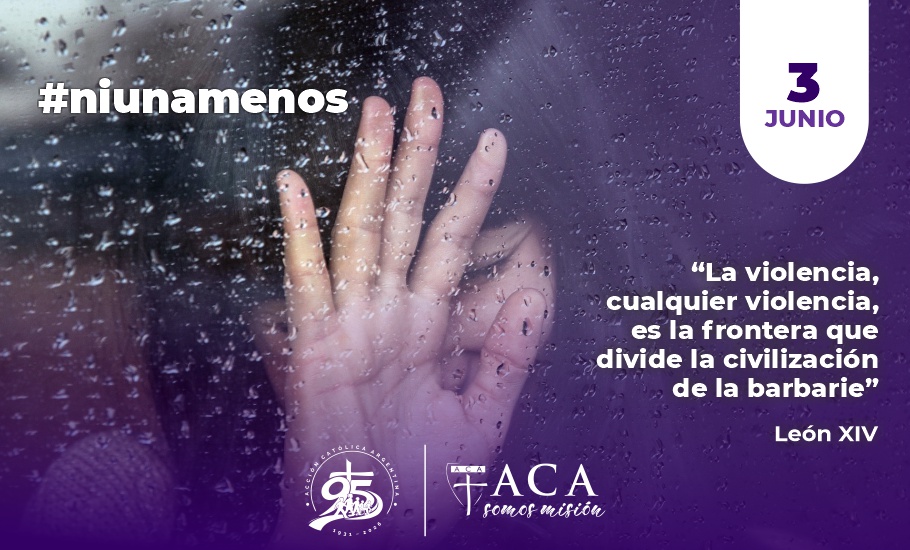 accion_catolica's tweet photo. 💜#NiUnaMenos  Se vuelve urgente hacer oír el grito ante la deshumanización de quienes matan impunemente y terminan con la vida de tantas hermanas nuestras.
Por eso, hoy rezamos, Señor, ¡Ni Una Menos!  renovando el compromiso con la defensa de la vida y la dignidad de cada mujer. https://t.co/mVEfBFzKT9