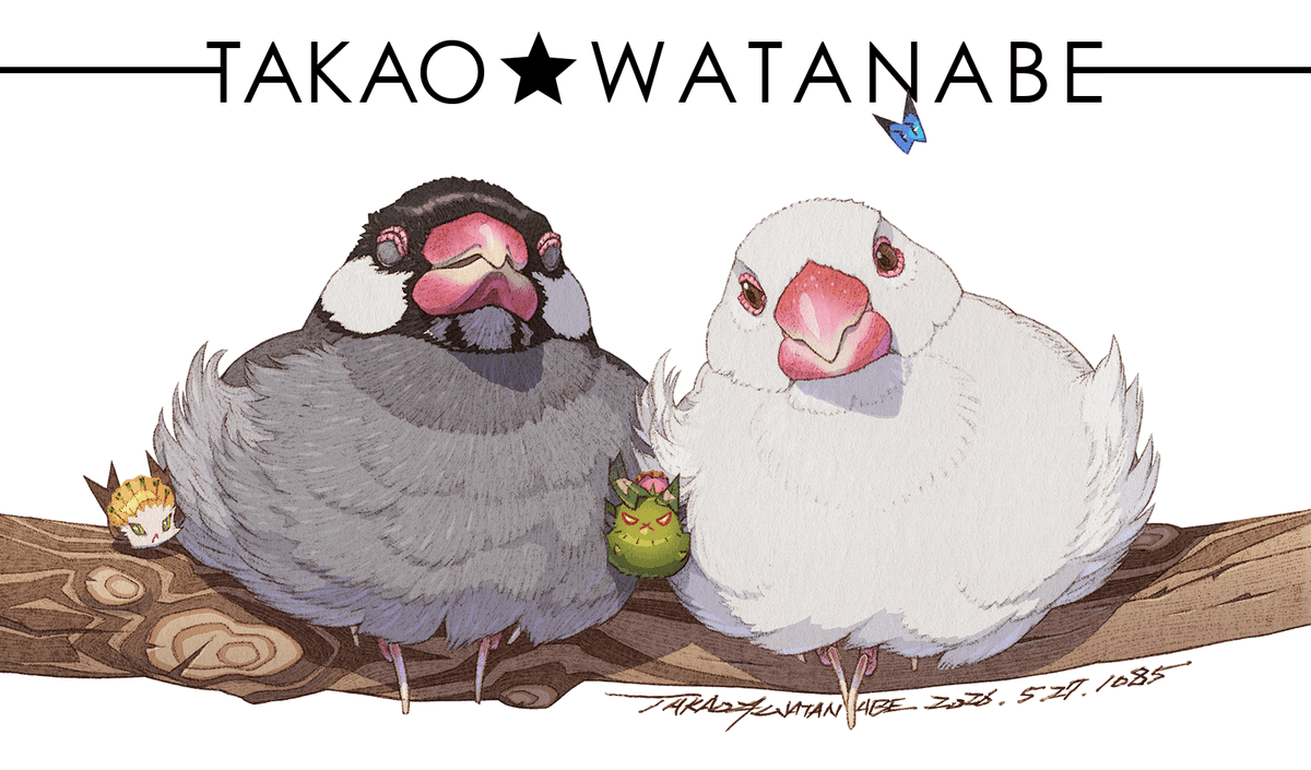 takao_watanabe's tweet photo. 『文鳥の鼓動を聴く』 https://t.co/gWNgGJ3CjE