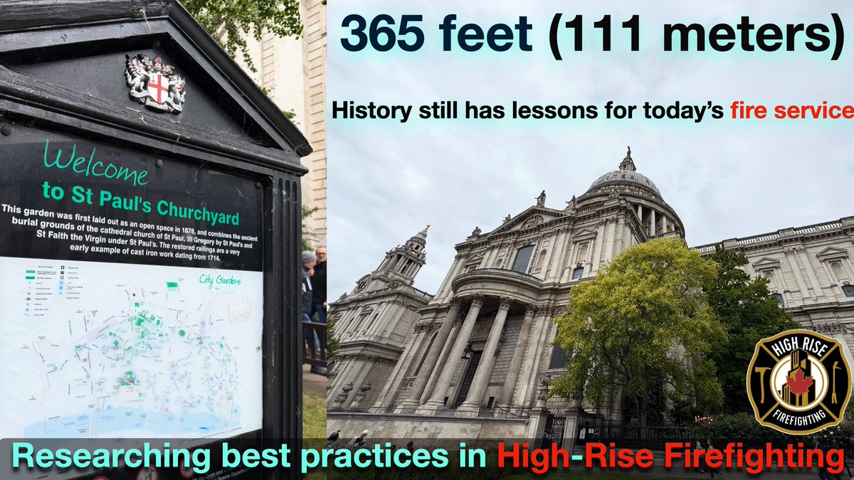 HighRiseUnit's tweet photo. St. Paul’s Cathedral in London was something special.
At 365 feet / 111 metres tall, I consider it a high-rise building.
For 250 years, St. Paul’s was the tallest building in London.
Long before modern elevators, fire pumps, standpipes, radio systems, or engineered smoke control https://t.co/dOS8oWw0U7