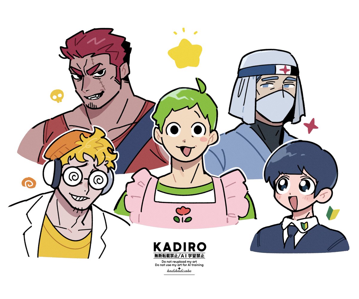 kadikadisake's tweet photo. ケロロ小隊擬人化🐸🌟 https://t.co/r8CVhNcd1u
