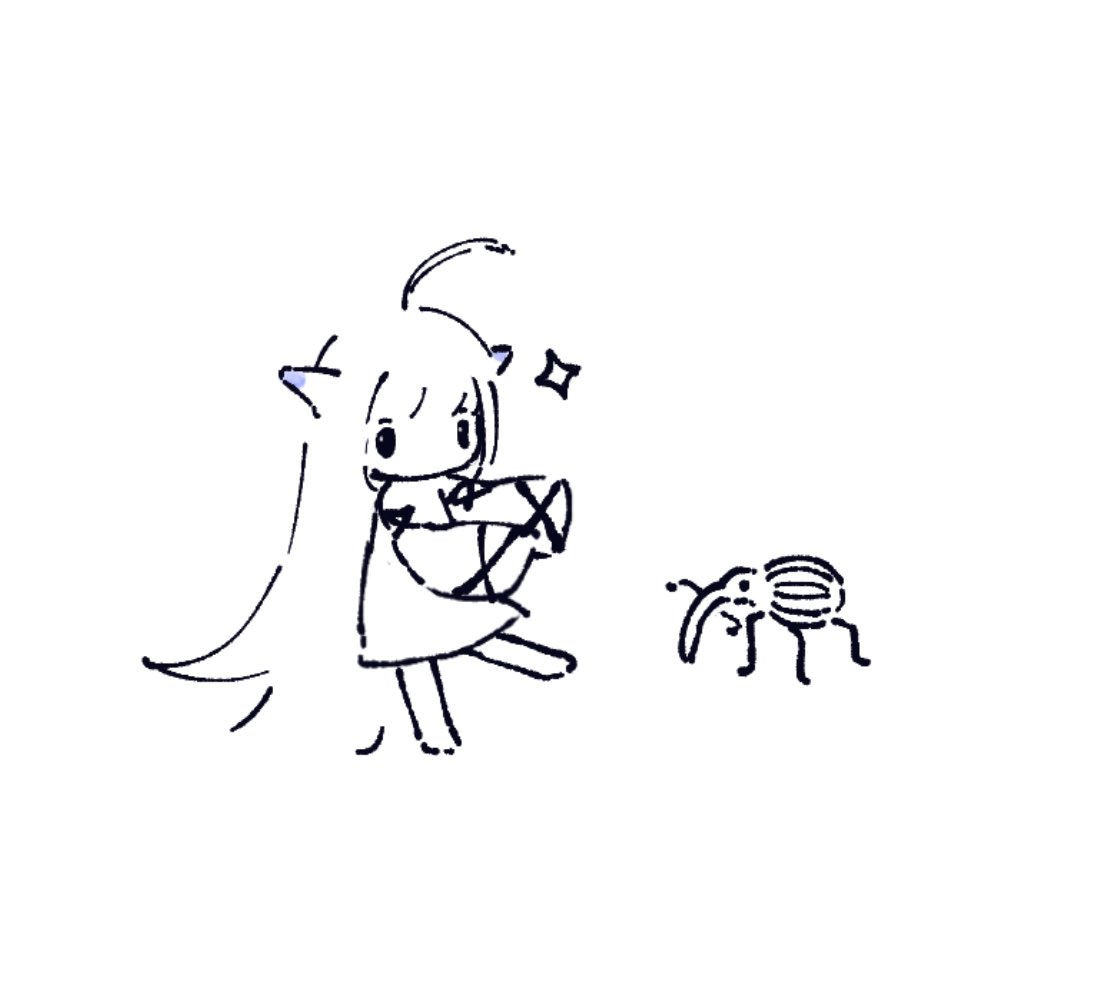 shird's tweet photo. shird + wild animal 🦕

(in order : cat, roadrunner, kangaroo, weevil)
' ェ ' https://t.co/FAJRPM7lf8