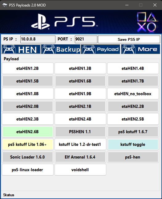 aldostools's tweet photo. ⭐️PS5 Payloads GUI MOD 2.0 released 2026-06-02

🆕Now display up to 48 payloads per section!

🔹ShadowMountPlus 1.6beta14-fix1 by drakmor
🔹ps5-ezremote 2.04 by cy33hc
🔹ps5debug-NG 1.2.6
🔹Latest elf-arsenal 1.6.4

📥https://t.co/zXBOCW9LF0 https://t.co/NszhGe4h5U
