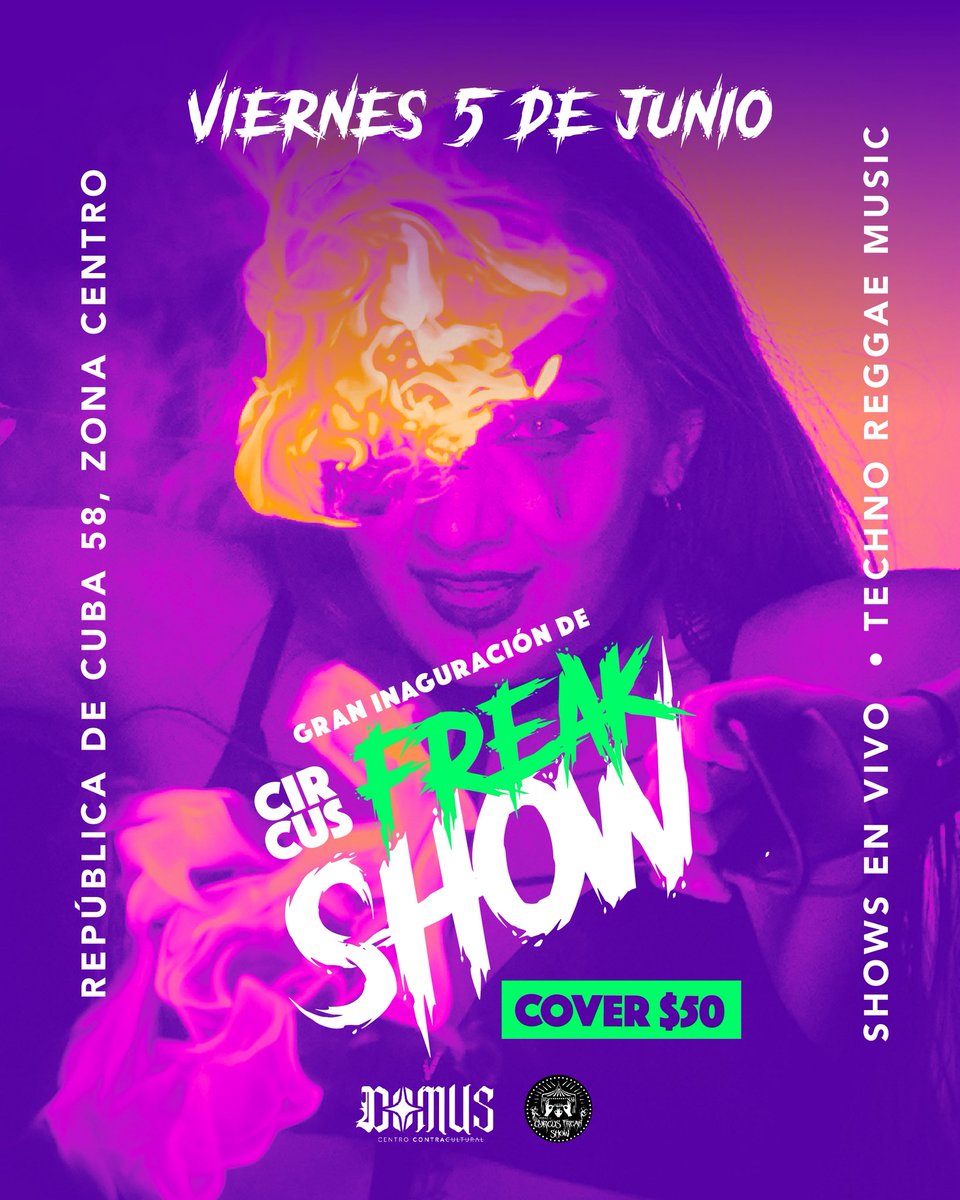DomusBDSM's tweet photo. Gran inauguración de Circus FreakShow este viernes 5 de Junio 🎪 https://t.co/ocAdsrZFic