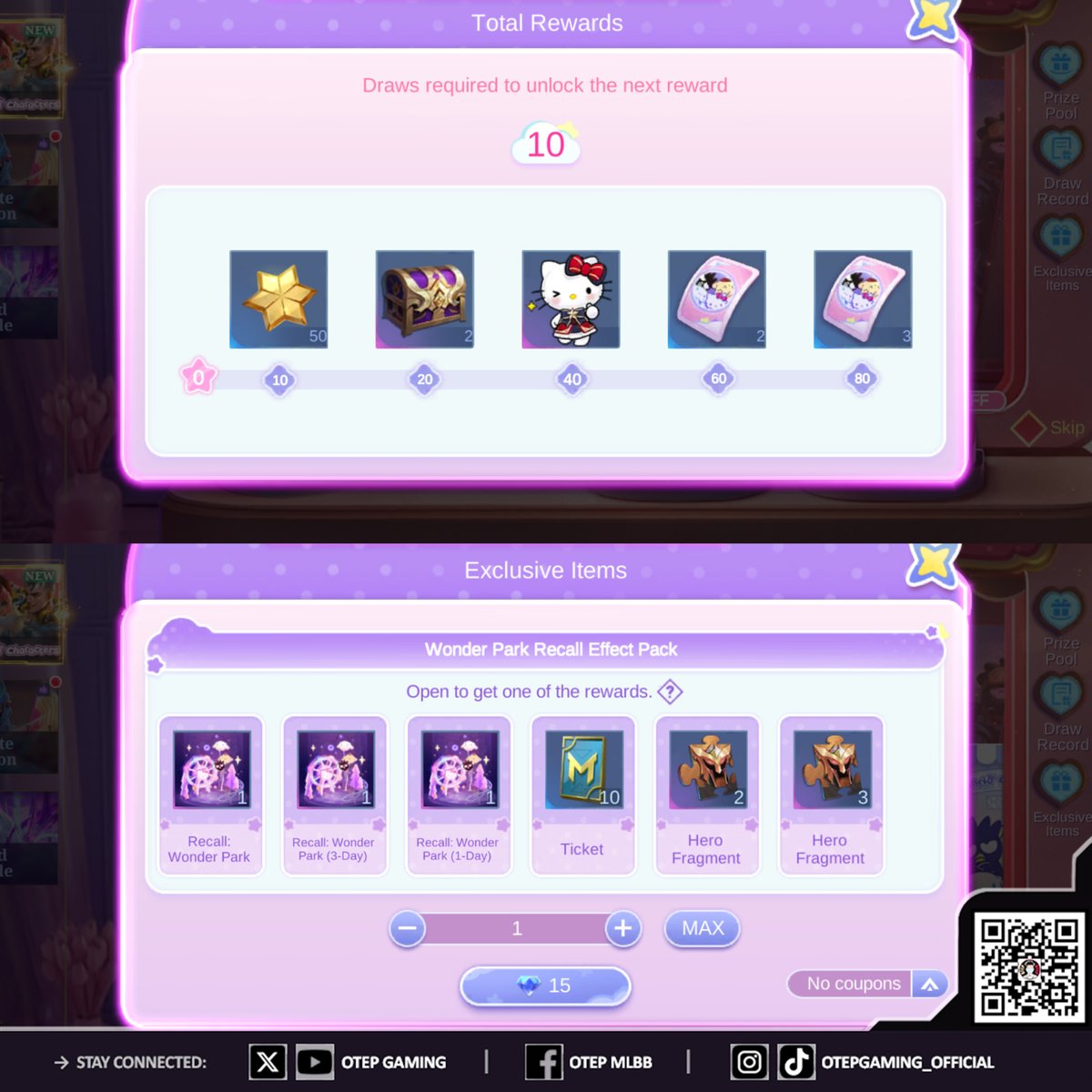 RealOtepGaming's tweet photo. 3/3 | MLBB x Sanrio — Original Server event 📃
https://t.co/GcB8lmSJJN

#MLBB #otepmlbb https://t.co/i8du1z9TzO