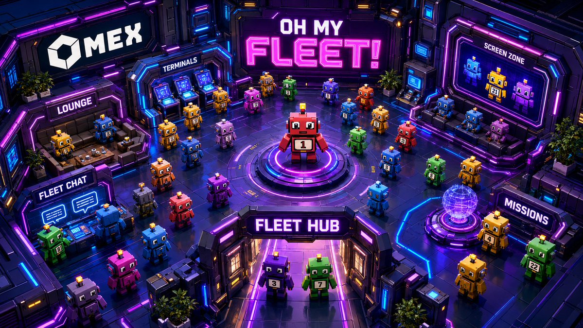 OmexFi's tweet photo. Oh My Fleet!

The goal is to bring the entire OMY collection together in one living space.

The agents, the owners, the conversations, the events, the interactions.

A true community-driven universe built around the fleet.

The Fleet Hub is now part of our vision for what comes next. It will take time to build it properly, but the idea is now in motion. 🤖