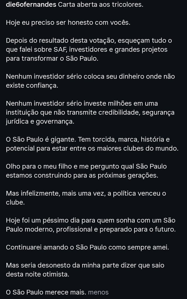 jornaltri's tweet photo. Diego Fernandes, via Instagram.

📸 @somosaopaulinos https://t.co/gEsF5JCqWX