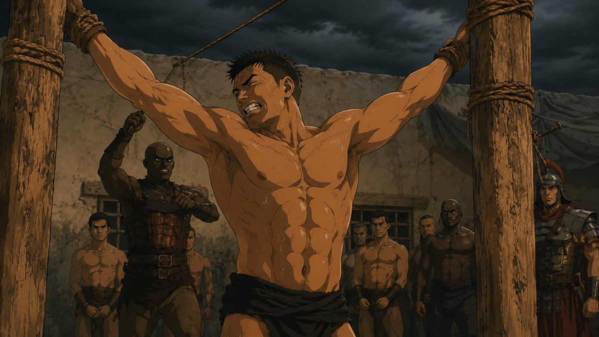 mashatakeno's tweet photo. More artwork of men being punished. https://t.co/WFB51lPvsy