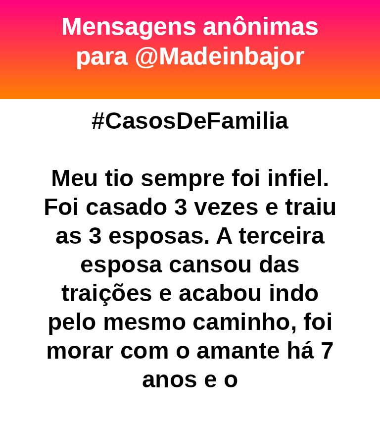 madeinbajor's tweet photo. #CasosDeFamilia
Depois de 24 anos a prima é prima sim hahhahahaha #bajo40973 https://t.co/75di7DDMXQ