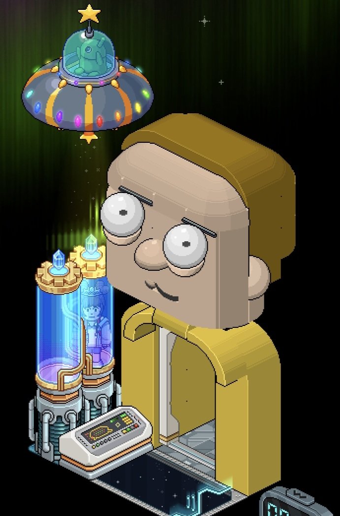 koh6O6's tweet photo. Rick and morty for this month's Habbox event https://t.co/K9th1TeRdN