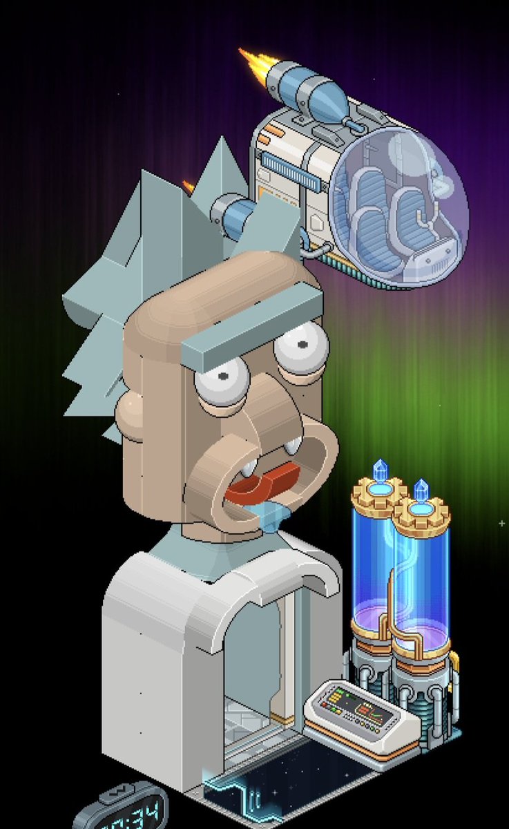koh6O6's tweet photo. Rick and morty for this month's Habbox event https://t.co/K9th1TeRdN