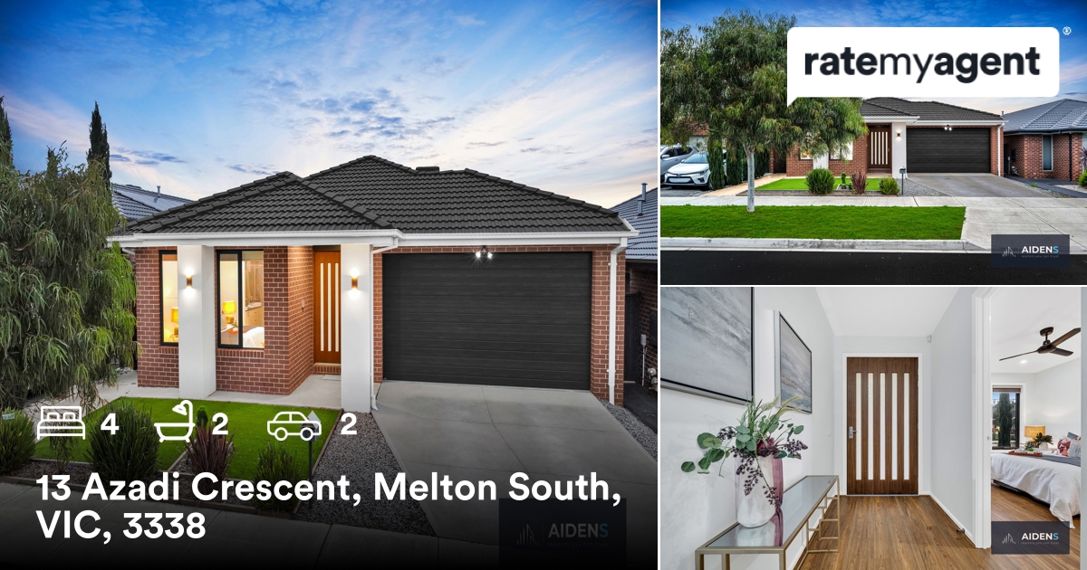 gurmitaiden's tweet photo. 🛌 4 🛀 2 🚘 2
📍 13 Azadi Crescent, Melton South, VIC, 3338

My latest listing on RateMyAgent.

https://t.co/sQ9Fw9EcF4

...
#ratemyagent #realestate #Aidens_Realtors https://t.co/TV4EAM0ayI