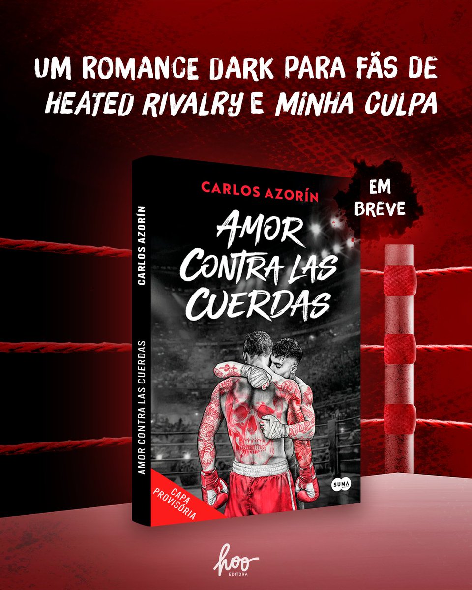 univdoslivros's tweet photo. 🥊 VEM AÍ! "Amor contra las cuerdas", de Carlos Azorín, chega em breve no meu selo @hooeditora!

Neste romance dark, perfeito para fãs de Heated Rivalry e Minha Culpa, conheça Killian e Jackson, dois boxeadores rivais que escondem um desejo ardente um pelo outro.

Em breve! 🔥 https://t.co/N5hw9QELdq