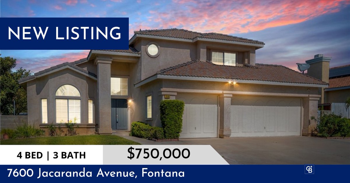 CBHomeSource's tweet photo. 📍 New Listing 📍 Take a look at this fantastic new property that just hit the market located at 7600 Jacaranda in Fontana. Reach out here or at (760) 617-8026 for more information.

#cbhomesource #realestate #cblancaster #high... https://t.co/0kXPeR4xZ5 https://t.co/sQ00WH10Tx