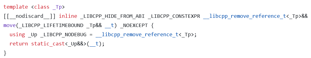 ashrealite's tweet photo. @HSVSphere @abdimoalim_ Elaborate? Attached is move in libc++ for Clang/LLVM. https://t.co/SLVzQK8aU2