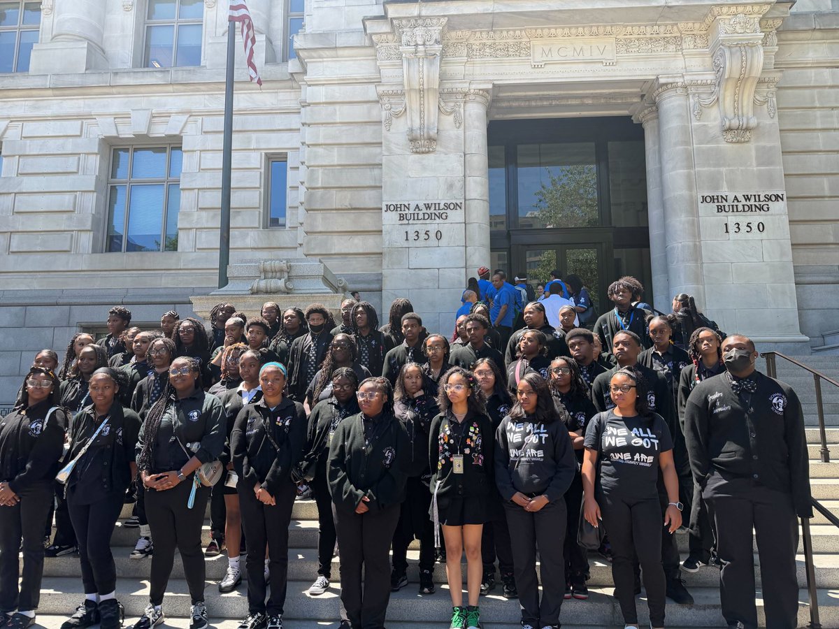 DC_Charters's tweet photo. THANK YOU to the 360+ students, families, educators, and advocates who flooded the Council Chamber for fair funding today! 💪 The message was clear: public charter students are #NotWorthLess.

The work to #CloseTheGap in FY27 funding isn’t over. Tag your Council member! https://t.co/MbLJPnrr83