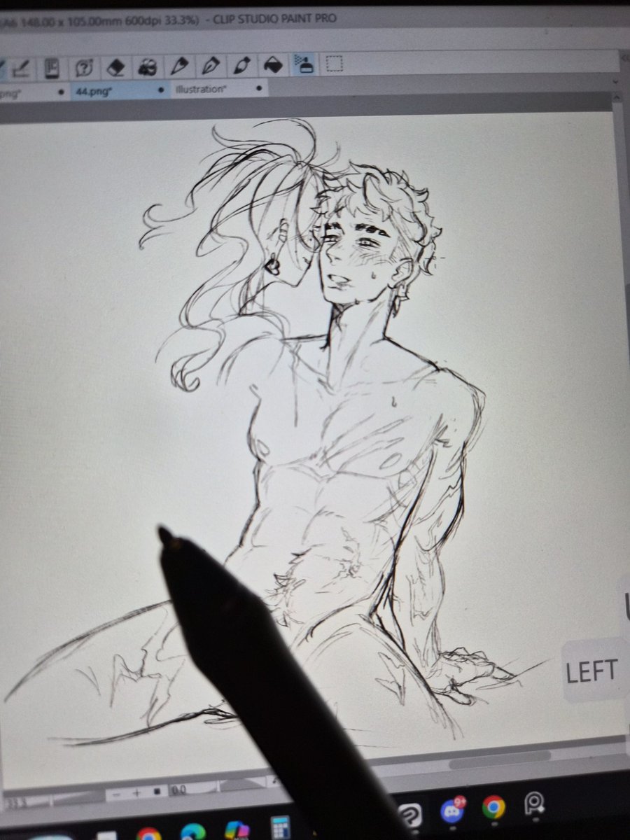 HolyHorror_'s tweet photo. Wip goka and nanaka https://t.co/D3kFWk4lv4