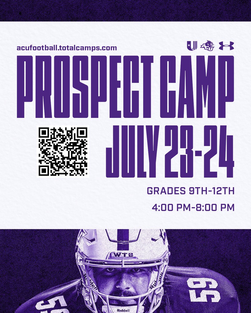 JSinz84's tweet photo. Youth Camp ✅ 
HS Prospects are up next‼️ 
Multiple 26’ signees camped at ACU last summer… #WhosNext ⁉️#BigCountry https://t.co/UgZqMtGzEn