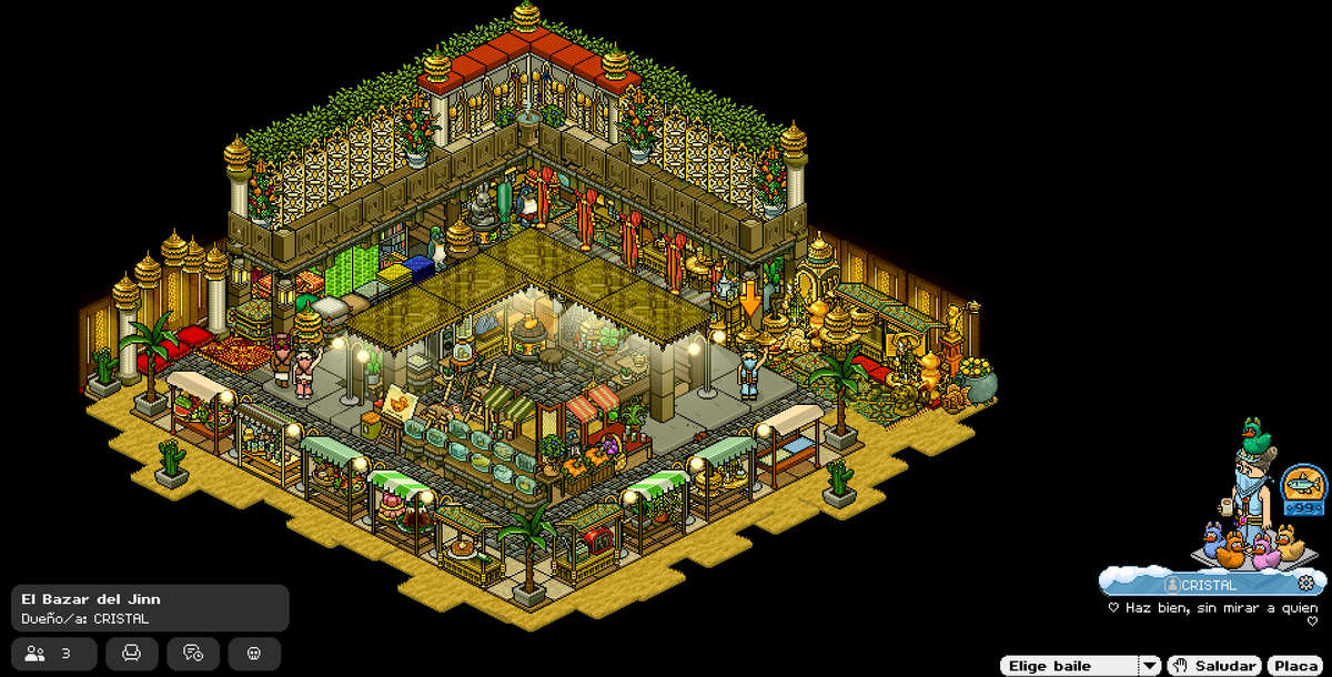 Cristalpunto's tweet photo. ✨ La magia de #HabboOrigins está en crear con imaginación. 🥰

Bienvenidos a El Bazar del Jinn: un rincón sagrado que respira tradición, aire místico y destellos dorados que te atrapan al instante. 🕌¡Mi propuesta para el concurso! 🤞🏺💙

@HabboOrigins
#HabboHotelOrigins https://t.co/2t3LdygnMM