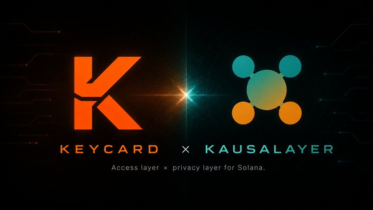 kausalayer's tweet photo. KausaLayer Telegram is now token-gated

powered by @keycardsol

Hold 1,000+ $KAUSA and verify your wallet to chat in our community. non-holders can still view, but only verified holders can speak.

How to verify:
→ join our Telegram 
→ click /verify
→ connect your Solana wallet
→ done

holders only 🟢

https://t.co/k7j8mNCYqF