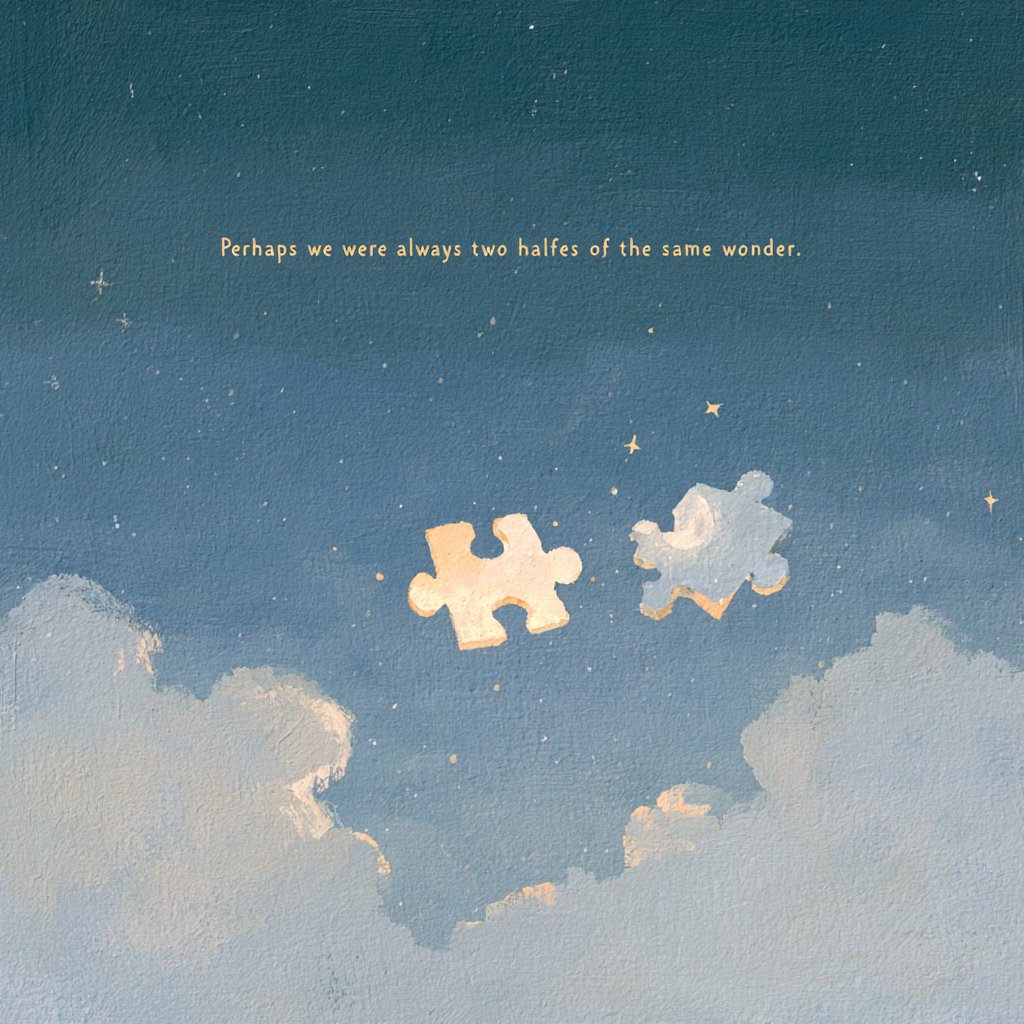 Nightbloomc's tweet photo. Perhaps we were always two halves of the same wonder. https://t.co/oENU1I8ftp