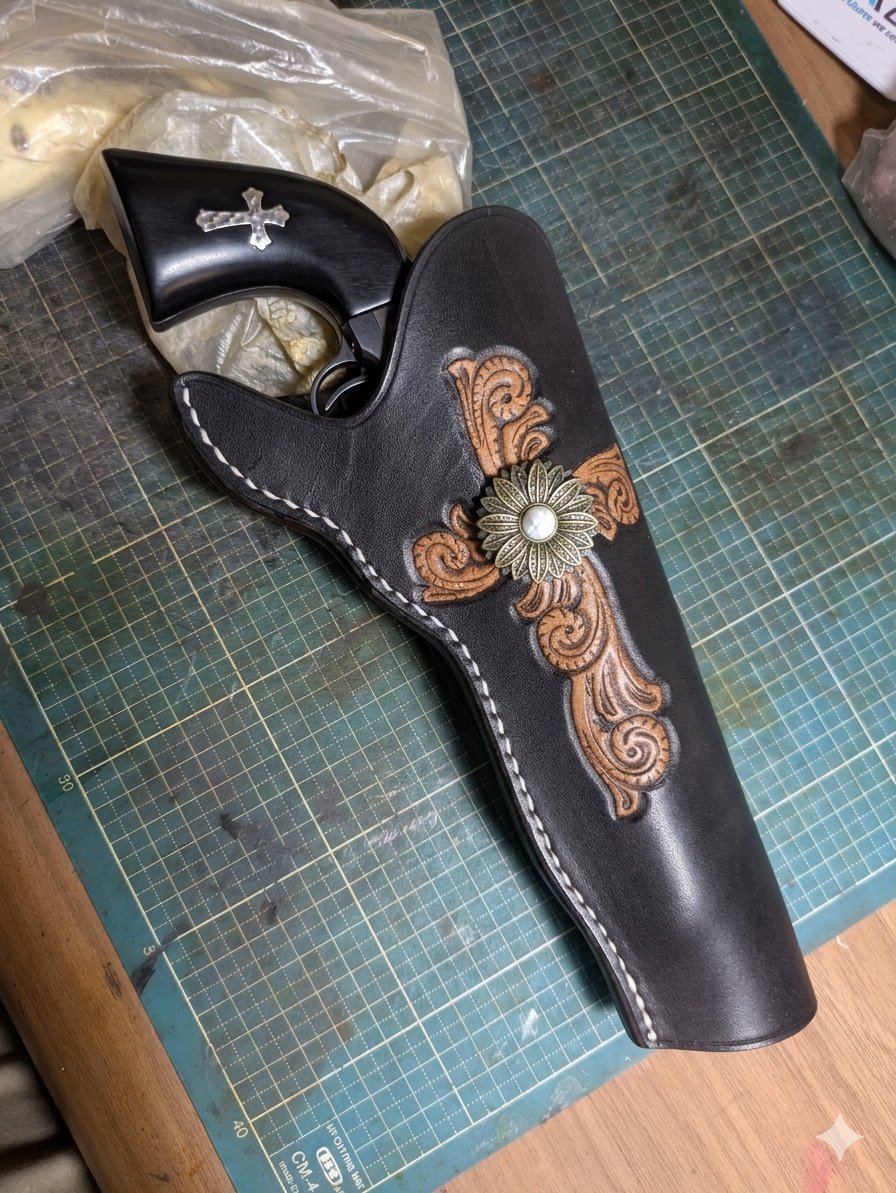 WideWestWeb's tweet photo. @FrankGunleather @na6ce1600 やはり合いますね。
コラボ？セットで欲しい 🤠
Hand of God Rig
AI生成 GenAI https://t.co/lH477GviaA