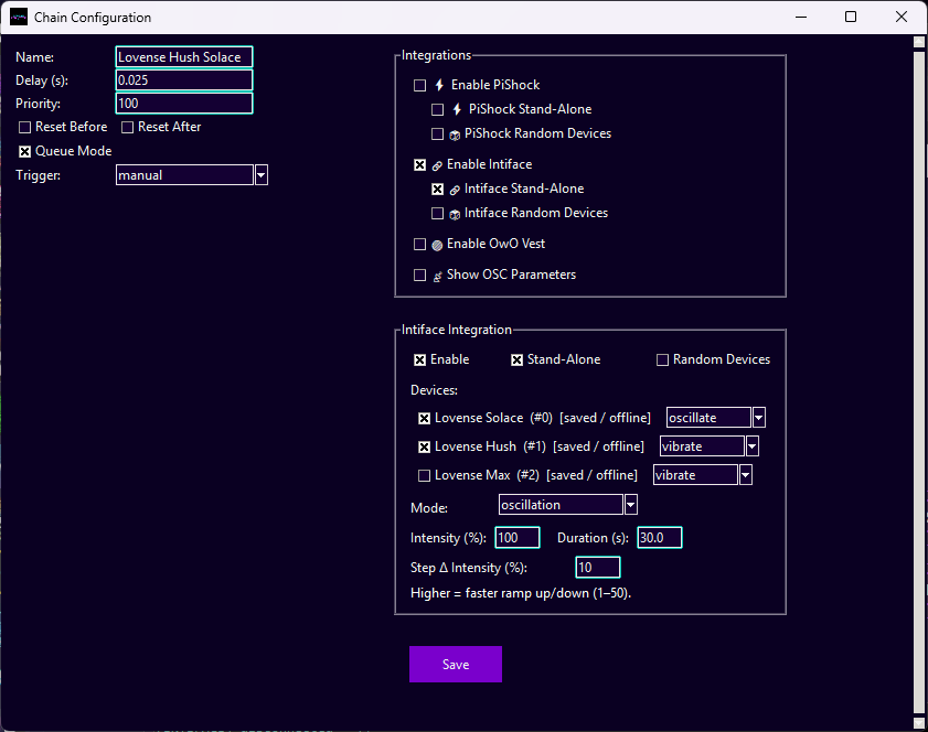 VixenVRC's tweet photo. Brushed off my old source code #StreamConnector and started working on it again, it can now fully control every device registered in https://t.co/1d9udUEhUm so when i go to publish the release version, it should have full control over most haptic devices on the market for @buttplugio
#software #nsfw #lovense #buttplugio