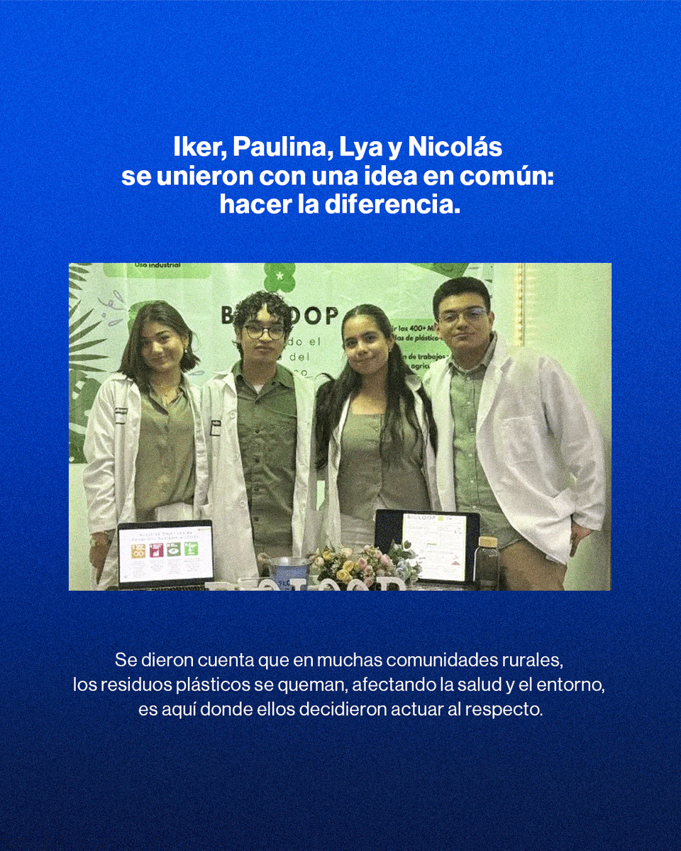 TecdeMonterrey's tweet photo. Convertir residuos en innovación con impacto real. 🌱✨

Un grupo de estudiantes del Tecnológico de Monterrey desarrolló un material biodegradable a partir de residuos orgánicos, proyecto que hoy les ha valido una distinción nacional por su potencial sostenible e innovador.
Más allá de crear un material, están demostrando cómo la ciencia, la creatividad y el propósito pueden generar soluciones para los retos ambientales del presente y del futuro. 🚀♻️