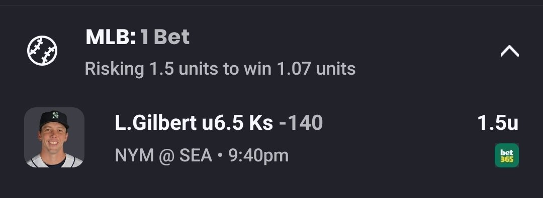 Nik_Sharp_'s tweet photo. #MLB Card 1 - Tue Jun 2
NYM @ SEA 9:40pm

⚡️L.Gilbert (SEA) under 6.5 K's -140 (1.5u)

@ActionApp Card ⬇️ 

#GamblingX #FreePicks https://t.co/xNFGNJ05Sx
