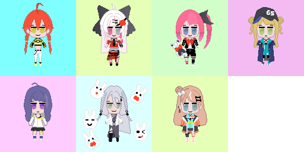 luciferx7's tweet photo. #Idios
#いでぃおすきゃんぱす
#ドット絵
並べた〜🫠 https://t.co/Vu4Fvb4vqB