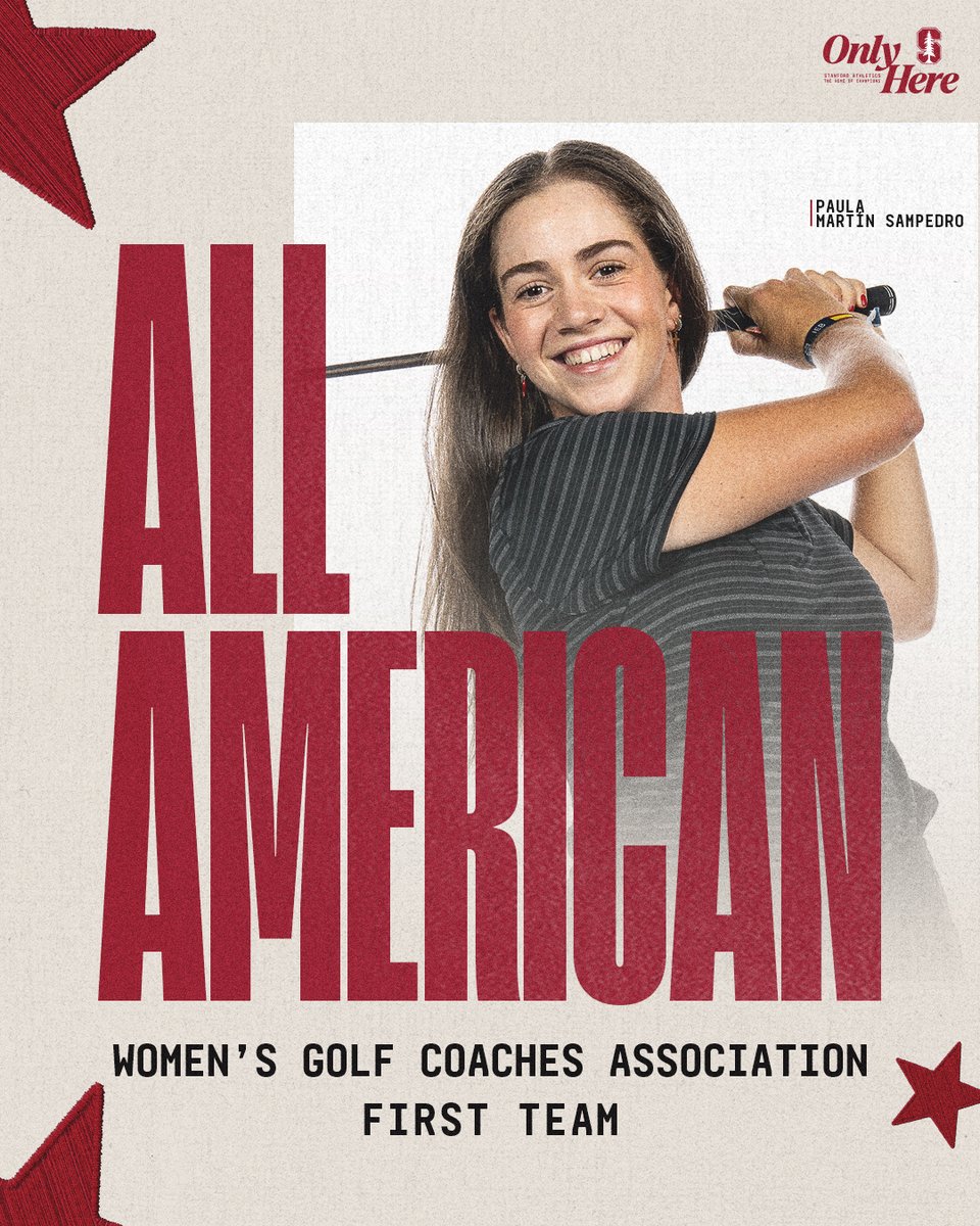 StanfordWGolf's tweet photo. For the third season in a row, our entire starting lineup was named to the @WGCAGOLF All-America team, including 4⃣ First Team All-America selections!

📝➡️ https://t.co/fav2x3Wfsd

#GoStanford https://t.co/UPXoQlxtTa