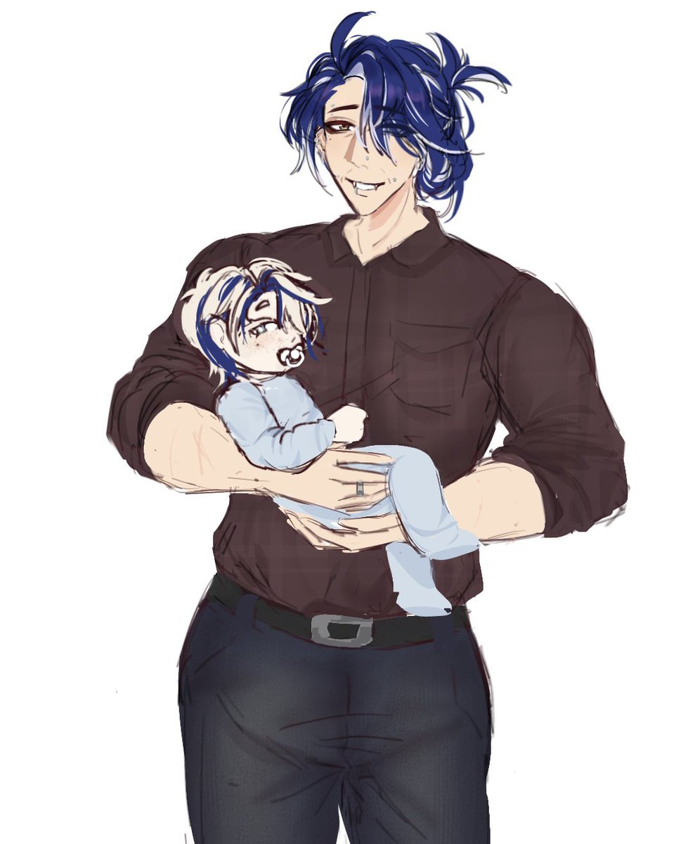 aahriv's tweet photo. the husbands &amp; their baba #sampard https://t.co/xg5qcdQDWF