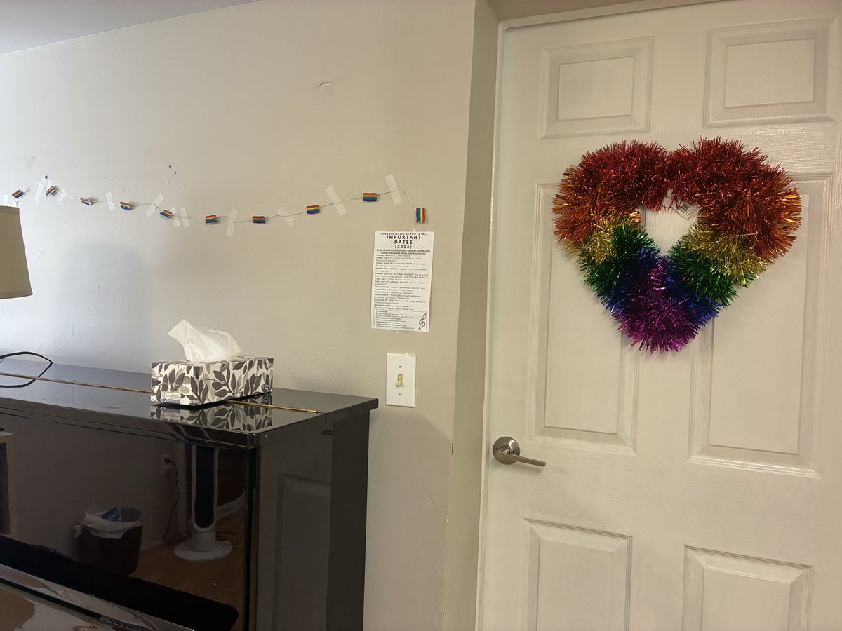 elaina_d's tweet photo. Decided my teaching room needed to throw up pride this year https://t.co/w4PmTATcqA