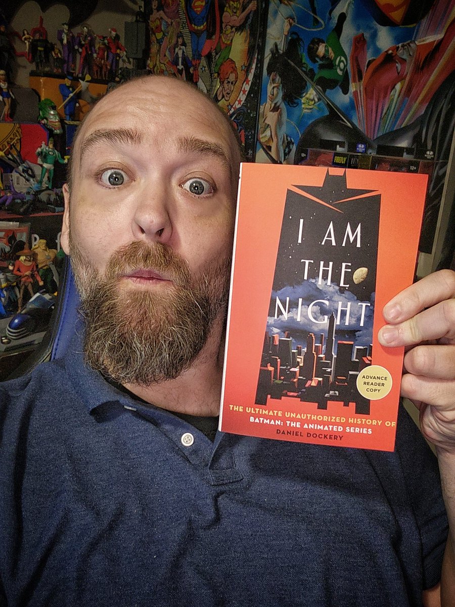 DConSCREEN's tweet photo. One of the perks of running a DC podcast! Got an advanced copy of Daniel Dockery's "I Am The Night, The Ultimate Unauthorized History of Batman: The Animated Series"! (Comes out Sept 1)

Thanks, @StMartinsPress https://t.co/7swGRZYuWH