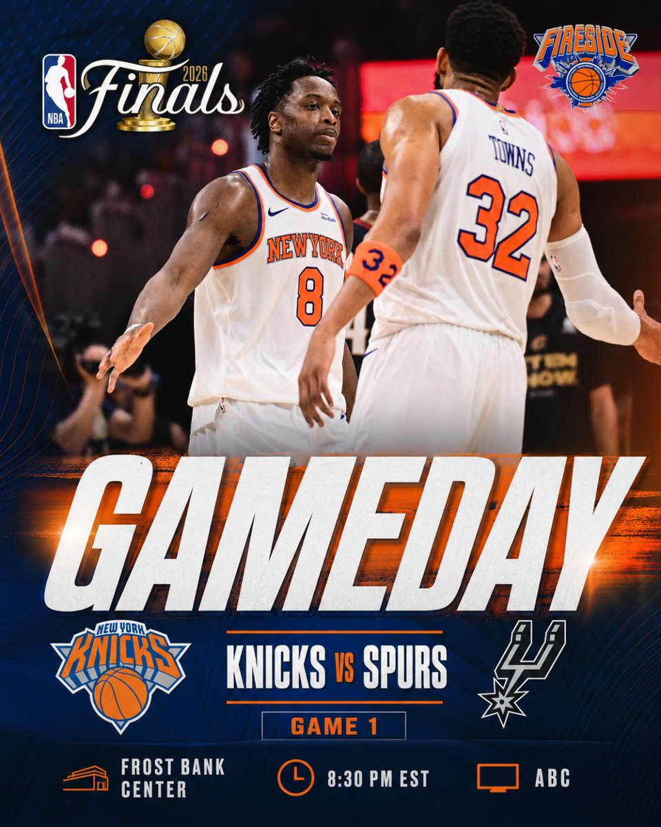FiresideKnicks's tweet photo. WE HAVE MADE IT HERE. GAMEDAY IN JUNE. https://t.co/m9sKLGx5VE
