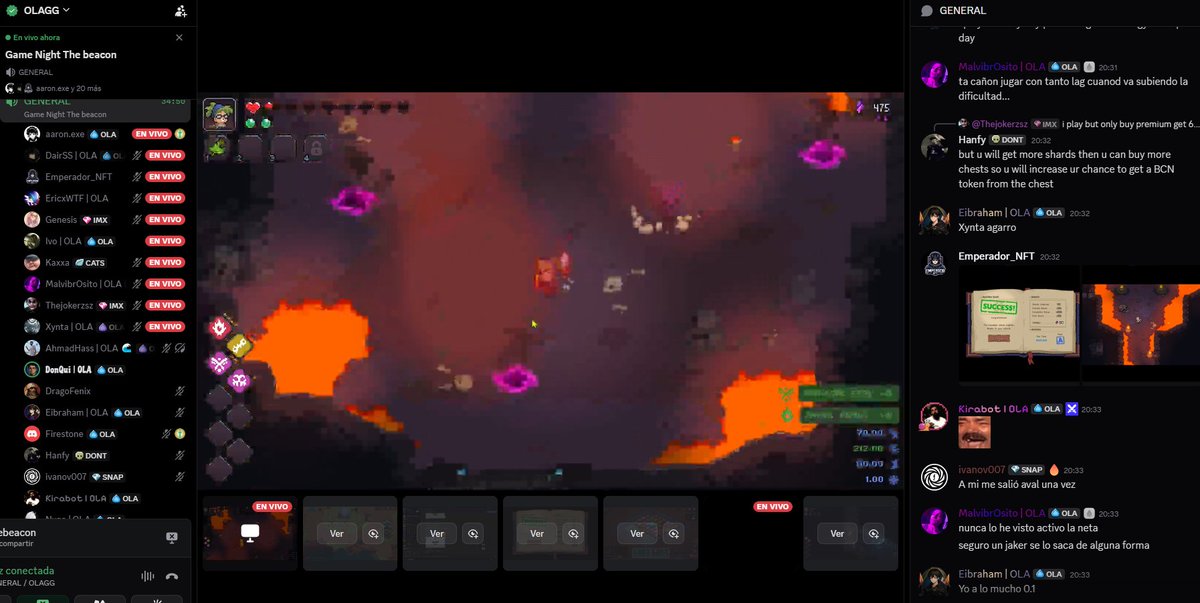 OLAGuildGames's tweet photo. 🔥⚔️ ¡EPICA GAMENIGHT DE @The_Beacon_GG! ⚔️🔥

Estamos compartiendo estrategias, descubriendo cómo maximizar las recompensas y sacándole el máximo provecho a cada dungeon. 💎🚀

¿Todavía no te sumaste? Esta es tu oportunidad para aprender, divertirte y conquistar las mazmorras junto a la comunidad. 🎮🔥
