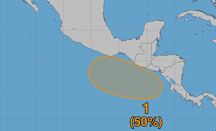 CycloforumsPR's tweet photo. [Perspectiva Tropical Pacifico Oriental 5 PM]
Aumenta la probabilidad a 50% de convertirse en Depresión Tropical para el fin de semana el area que el CNH tiene como vigilancia cerca de las costas de Costa Rica, El Salvador, Guatemala y el sureste de Mexico por Chiapas y Oaxaca.
LMR
@ChiapasMeteo @AlertaGt502 @Sismoalertamex @donderisja @MeteoroTamps @MeteoJalMX @Sinaproc_Panama @stmsin @DavidPalaciosD
