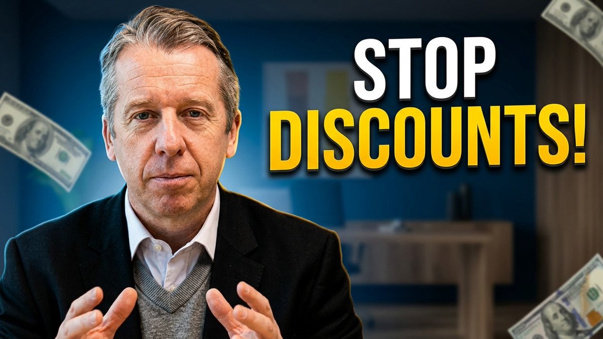 BdLadder's tweet photo. Every time you discount too quickly, you train your clients to expect it.

There’s a better way to handle the conversation.

And it doesn’t involve dropping your price.

👇
https://t.co/eJ753Uk6tT https://t.co/Ct8nwRj4d2
